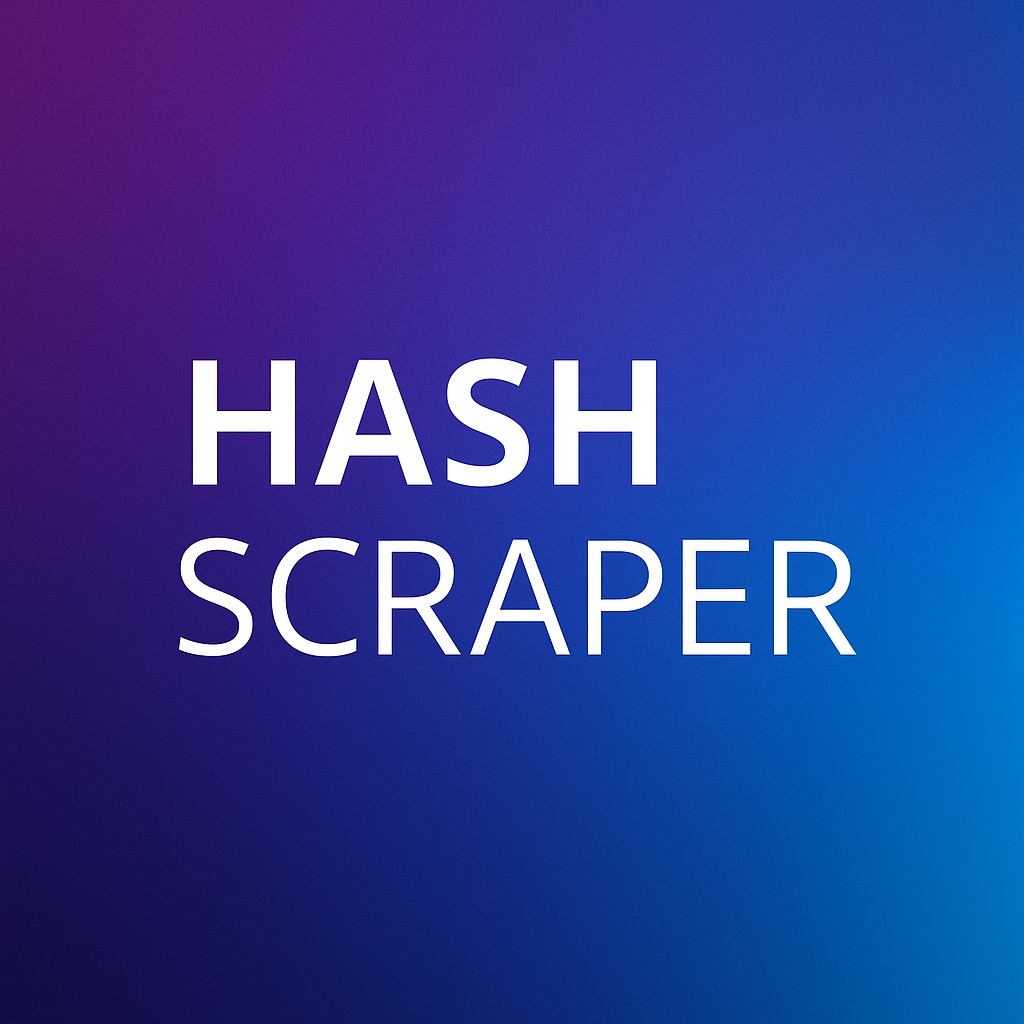 Hash scraper technology blog